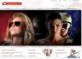 CARRERA: anima sportiva e anima fashion nel nuovo sito web