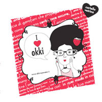 Okki: modello " I love you " per la festa degli innamorati