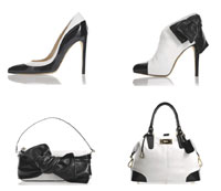 scarpe eleganti bianche e nere